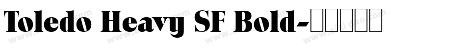 Toledo Heavy SF Bold字体转换